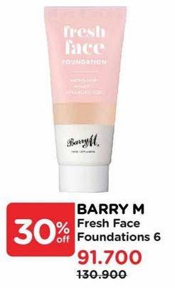Promo Harga Barry M Fresh Face Foundation 6 35 ml - Watsons