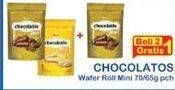 Promo Harga Chocolatos Wafer Roll Mini 84 gr - Indomaret