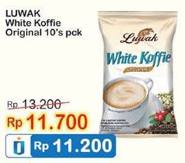 Promo Harga Luwak White Koffie Original 10 pcs - Indomaret