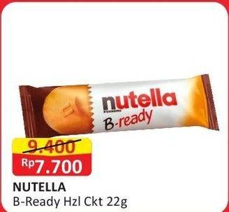 Promo Harga Nutella B-ready 22 gr - Alfamart