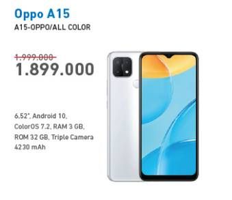 Promo Harga OPPO A15 Smartphone All Variants  - Electronic City