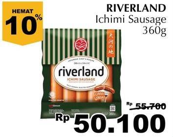 Promo Harga Riverland Sausage Ichimi 360 gr - Giant