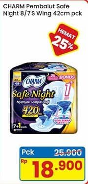 Promo Harga Charm Safe Night Gathers 42cm 7 pcs - Indomaret