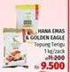 Promo Harga Hana Emas / Golden Eagle Tepung Terigu 1 kg - LotteMart