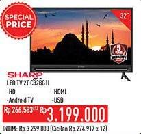 Promo Harga SHARP 2T-C32BG1 | LED TV 32 inch  - Hypermart