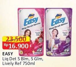 Promo Harga Attack Easy Detergent Liquid Sparkling Blooming, Lively Energetic 750 ml - Alfamart