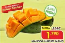 Promo Harga Mangga Harum Manis per 100 gr - Superindo