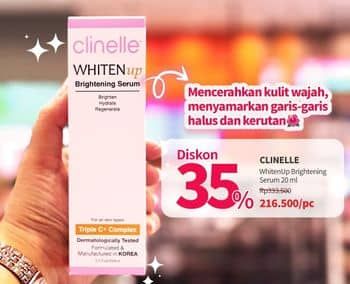 Promo Harga Clinelle Whiten Up Serum 20 ml - Guardian