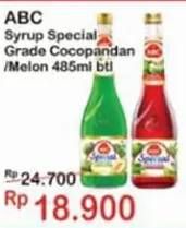 Promo Harga ABC Syrup Special Grade Melon, Coco Pandan 485 ml - Indomaret