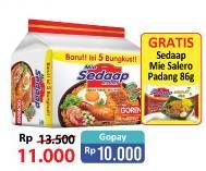 Promo Harga SEDAAP Mie Goreng Original 90 gr - Alfamart