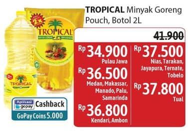 Promo Harga Tropical Minyak Goreng Pouch/Botol  - Alfamidi