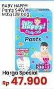 Promo Harga Baby Happy Body Fit Pants M32, L28, S38+2 28 pcs - Indomaret