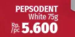 Promo Harga PEPSODENT Pasta Gigi Pencegah Gigi Berlubang White 75 gr - LotteMart