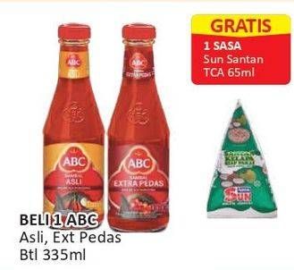 Promo Harga ABC Sambal Asli, Extra Pedas 335 ml - Alfamart