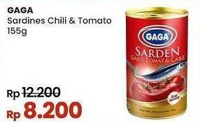 Promo Harga Gaga Sardines In Tomato Sauce Chilli/ Tomat Dan Cabe, Sambal Balado 155 gr - Indomaret