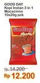 Promo Harga Good Day Instant Coffee 3 in 1 Mocacinno per 10 sachet 20 gr - Indomaret