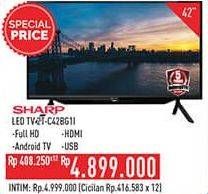 Promo Harga Sharp 2T-C42BG1i | Full HD Android TV 42"  - Hypermart