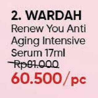 Promo Harga WARDAH Renew You Anti Aging Intensive Serum 17 ml - Guardian