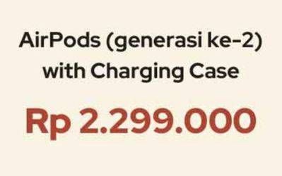 Promo Harga APPLE AirPods Charging Case Generasi Ke-2  - iBox