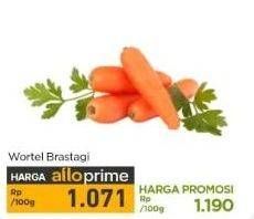 Promo Harga Wortel Berastagi per 100 gr - Carrefour