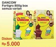 Promo Harga DANCOW FortiGro Susu Bubuk All Variants 800 gr - Indomaret