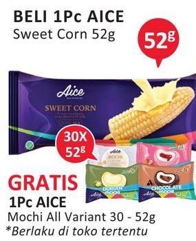 Promo Harga AICE Ice Cream Sweet Corn 52 gr - Alfamidi