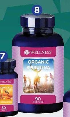Promo Harga Wellness Organic Spirulina 90 pcs - Watsons