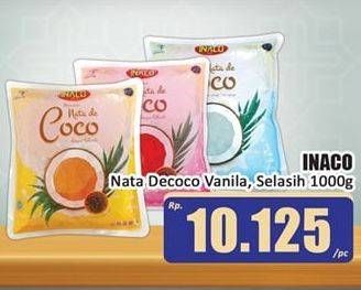 Promo Harga INACO Nata De Coco Vanilla, Selasih 1000g  - Hari Hari