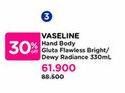 Promo Harga Vaseline Healthy Bright Gluta-Hya Lotion Flawless Bright, Dewy Radiance 200 ml - Watsons