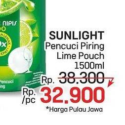 Promo Harga Sunlight Pencuci Piring Jeruk Nipis 100 1500 ml - LotteMart