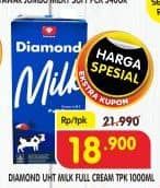 Promo Harga Diamond Milk UHT Full Cream 1000 ml - Superindo