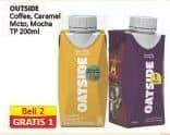 Promo Harga Oatside UHT Milk Coffee, Caramel Machiato, Mocha 200 ml - Alfamart