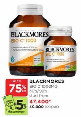 Promo Harga Blackmores Bio C 1000mg 30 pcs - Watsons