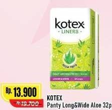 Promo Harga Kotex Liners Daily Healthy V-Care Longer & Wider 32 pcs - Alfamart
