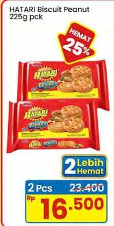 Promo Harga Asia Hatari Jam Biscuits Peanut 250 gr - Indomaret