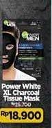 Promo Harga GARNIER MEN Charchoal Tissue Mask Power White 20 gr - Alfamidi