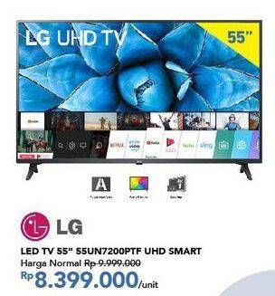 Promo Harga LG 55UN7200PTF 4K Smart UHD TV  - Carrefour