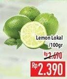 Promo Harga Lemon Lokal per 100 gr - Hypermart