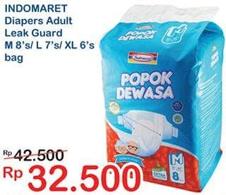 Promo Harga Indomaret Diapers Adult M8, L7, XL6  - Indomaret