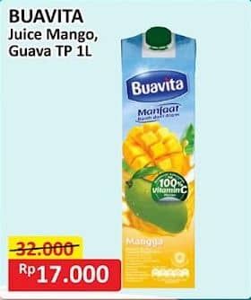 Promo Harga Buavita Fresh Juice Mango, Guava 1000 ml - Alfamart