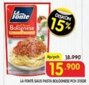 Promo Harga La Fonte Saus Pasta Bolognese 315 gr - Superindo