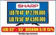 Promo Harga SHARP LED TV 50"  - Hypermart