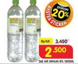 Promo Harga 365 Air Minum 1500 ml - Superindo