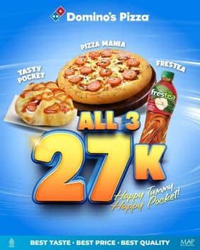 Promo Harga All 3 27K  - Domino Pizza