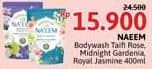 Promo Harga NAEEM Body Wash Midnight Gardenia, Royal Jasmine, Taifi Rose 400 ml - Alfamidi