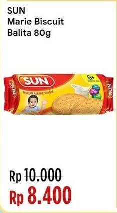 Promo Harga SUN Marie Biscuit 80 gr - Indomaret