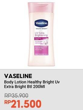 Promo Harga Vaseline Body Lotion UV Extra Brightening 200 ml - Indomaret