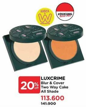 Promo Harga Luxcrime Blur & Covered Two Way Cake In Custard All Variants  - Watsons