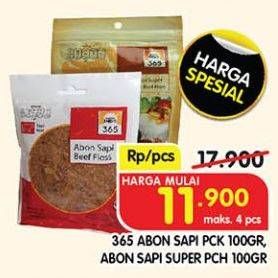 Promo Harga 365 Abon Sapi Super, Original 100 gr - Superindo