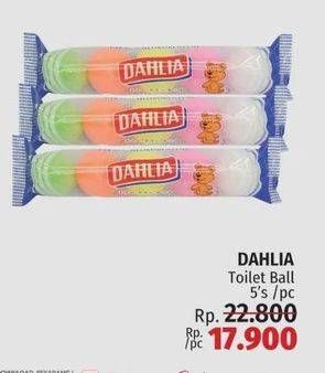 Promo Harga DAHLIA Naphthalene Toilet Ball 5 pcs - LotteMart